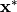 \mathbf{x}^{*}