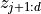 z_{j+1:d}