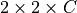 2\times 2\times C